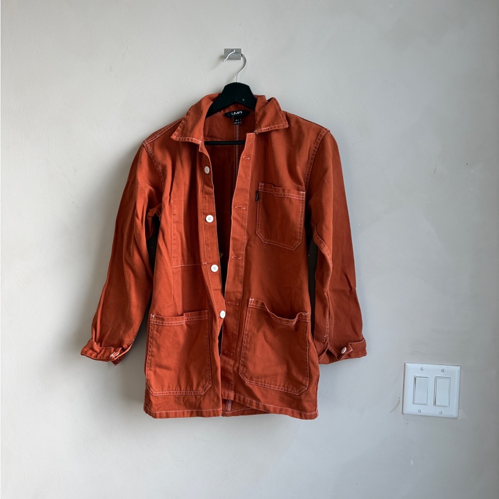 Rust Orange Utility Jacket From Paris